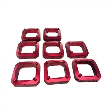 Red anodized parts