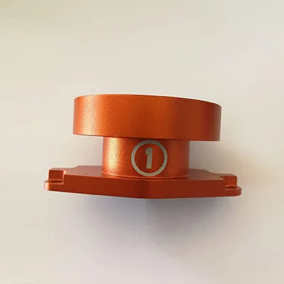 Sandblasting + anodizing + laser engraving CNC part
